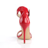 AMUSE-10 Sandaletten Rot Lack | Pleaser
