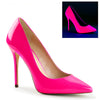 AMUSE-20 Pumps Lack Neon Fuchsia UV | Pleaser