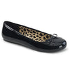 ANNA-01 Ballerina Schuhe Schwarz Lack Leo | Pleaser Pink Label
