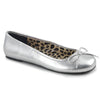 ANNA-01 Ballerina Schuhe Silber | Pleaser Pink Label