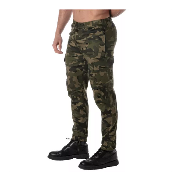 Olivgrüne Army Cargohose im sexy Military Premium Look von TOF Paris – Ansicht 5