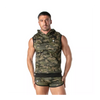 Olivgrüne sexy Mini Army Shorts mit knapper Passform von TOF Paris – Ansicht 8