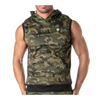 Camouflagefarbener ärmelloser Kapuzenpullover für einen maskulinen Look von TOF Paris