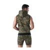 Camouflagefarbener ärmelloser Kapuzenpullover für einen maskulinen Look von TOF Paris – Ansicht 6
