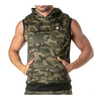 Camouflagefarbener ärmelloser Kapuzenpullover für einen maskulinen Look von TOF Paris – Ansicht 3