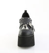ASHES-38 Plateau Schuhe Schwarz Totenkopf | DemoniaCult