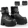 ASHES-57 Plateau Stiefeletten Schwarz matt | DemoniaCult