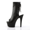ASPIRE-1018 Plateau Stiefeletten Schwarz Matt | Pleaser