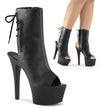 ASPIRE-1018 Plateau Stiefeletten Schwarz Matt | Pleaser
