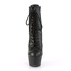ASPIRE-1020 Plateau Stiefeletten Schwarz Matt | Pleaser