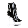 ASPIRE-1021 Plateau Stiefeletten - Schwarz | Pleaser