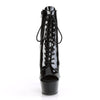 ASPIRE-1021 Plateau Stiefeletten Schwarz lack | Pleaser