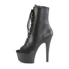ASPIRE-1021 Plateau Stiefeletten Schwarz matt | Pleaser