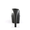 ASPIRE-601 Plateau Pantoletten Transparent/Schwarz | Pleaser