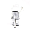 ASPIRE-608 Plateau Sandaletten Schwarz/Klar | Pleaser