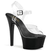 ASPIRE-608 Plateau Sandaletten Schwarz | Pleaser