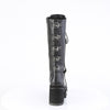 ASSAULT-218 Plateau Stiefel Schwarz Matt von DemoniaCult – Ansicht 4