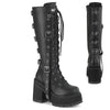 ASSAULT-218 Plateau Stiefel Schwarz Matt von DemoniaCult