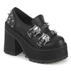 ASSAULT-38 Plateau Schuhe Schwarz Matt von DemoniaCult