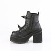 ASSAULT-72 Plateau Stiefeletten Schwarz Matt von DemoniaCult – Ansicht 3