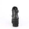 ASSAULT-72 Plateau Stiefeletten Schwarz Matt von DemoniaCult – Ansicht 4
