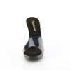 ATHENA-501 Plateau Pantoletten Schwarz Glitzer Strass von Fabulicious – Ansicht 2