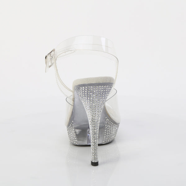 ATHENA-508 Plateau Sandaletten Transparent von Fabulicious – Ansicht 4