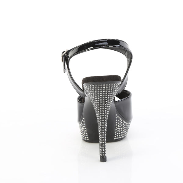 ATHENA-509 Plateau Sandaletten Schwarz Lack von Fabulicious – Ansicht 4