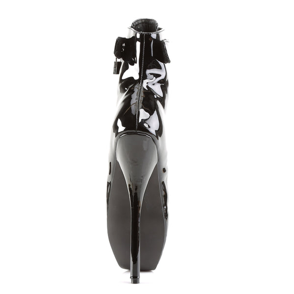 BALLET-1025 Stiefeletten Schwarz Lack von Devious – Ansicht 4