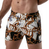 Gemusterte figurbetonte Shorts mit tiefem Bund und Push Up Effekt von TOF Paris