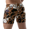 Gemusterte figurbetonte Shorts mit tiefem Bund und Push Up Effekt von TOF Paris – Ansicht 3