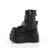 BEAR-150 Plateau Stiefeletten Schwarz Matt von DemoniaCult – Ansicht 3