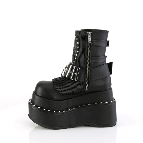 BEAR-150 Plateau Stiefeletten Schwarz Matt von DemoniaCult – Ansicht 3