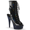 BEJEWELED-1016-6 Plateau Stiefeletten - Schwarz Lack | Pleaser