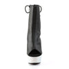 BEJEWELED-1018DM-6 Plateau Stiefeletten - Schwarz | Pleaser