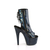 BEJEWELED-1018DM-7 Plateau Stiefeletten - Schwarz Lack | Pleaser