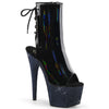 BEJEWELED-1018DM-7 Plateau Stiefeletten - Schwarz Lack | Pleaser