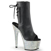 BEJEWELED-1018DM-7 Plateau Stiefeletten Schwarz von Pleaser