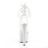 BEJEWELED-1018DM-7 Plateau Stiefeletten transparent | Pleaser