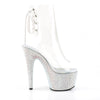 BEJEWELED-1018DM-7 Plateau Stiefeletten transparent | Pleaser