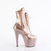 BEJEWELED-1020-7 Plateau Stiefeletten - Roségold Lack von Pleaser – Ansicht 5