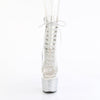 BEJEWELED-1021C-2 - Plateau Stiefeletten - Transparent Strass von Pleaser – Ansicht 2