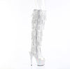 BEJEWELED-3019C-RSF- Overkneestiefel Silber von Pleaser – Ansicht 5