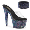 BEJEWELED-712MS Plateau Pantoletten Mehrfarbig Strass | Pleaser