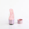BEJEWELED-712RS - Plateau High Heel Pantoletten - Rosa mit Strass | Pleaser