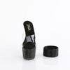 BEJEWELED-712RS - Plateau High Heel Pantoletten - Schwarz mit Strass | Pleaser