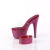 BEJEWELED-712RS Plateau Pantoletten Lila Glitzer Strass von Pleaser – Ansicht 3