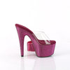 BEJEWELED-712RS Plateau Pantoletten Lila Glitzer Strass von Pleaser – Ansicht 5