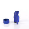 BEJEWELED-712RS Sandalette Plateauschuhe Blau Glitzer | Pleaser