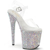 BEJEWELED-808MS Plateau Sandaletten Glitzer Strass | Pleaser